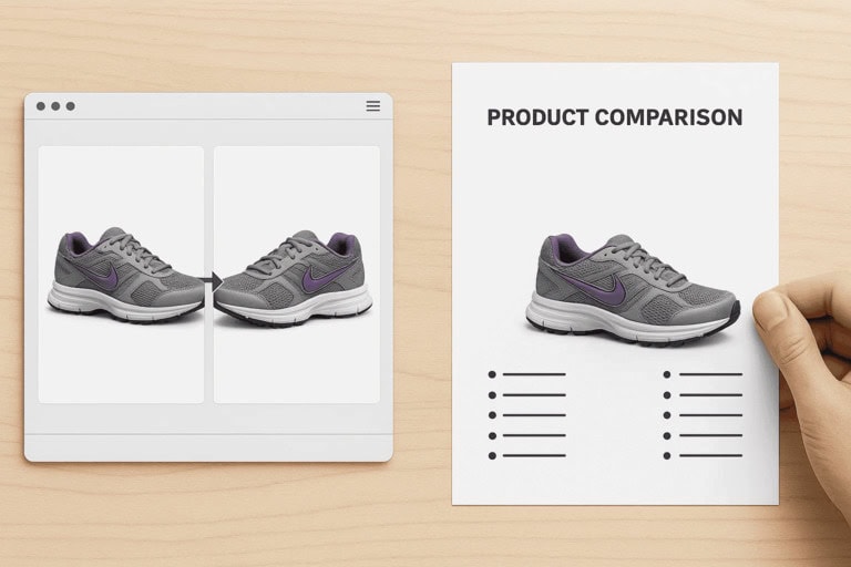 merge product photos for e-commerce display